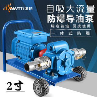 Electric oil pump 12v24v220v explosion-proof oil guide unloading pump large flow diesel gasoline tanker tanker