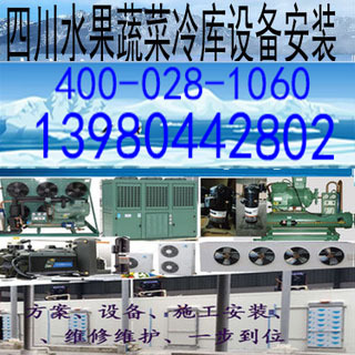 资阳蔬菜水果蔬菜李子食用菌葡萄猕猴桃冷藏保鲜库冷库机组设备