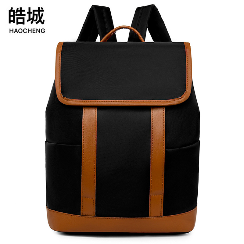 2023 nueva versión coreana de la mochila Oxford para mujer moda contraste color gran capacidad estudiante de secundaria computadora mochila escolar marea
