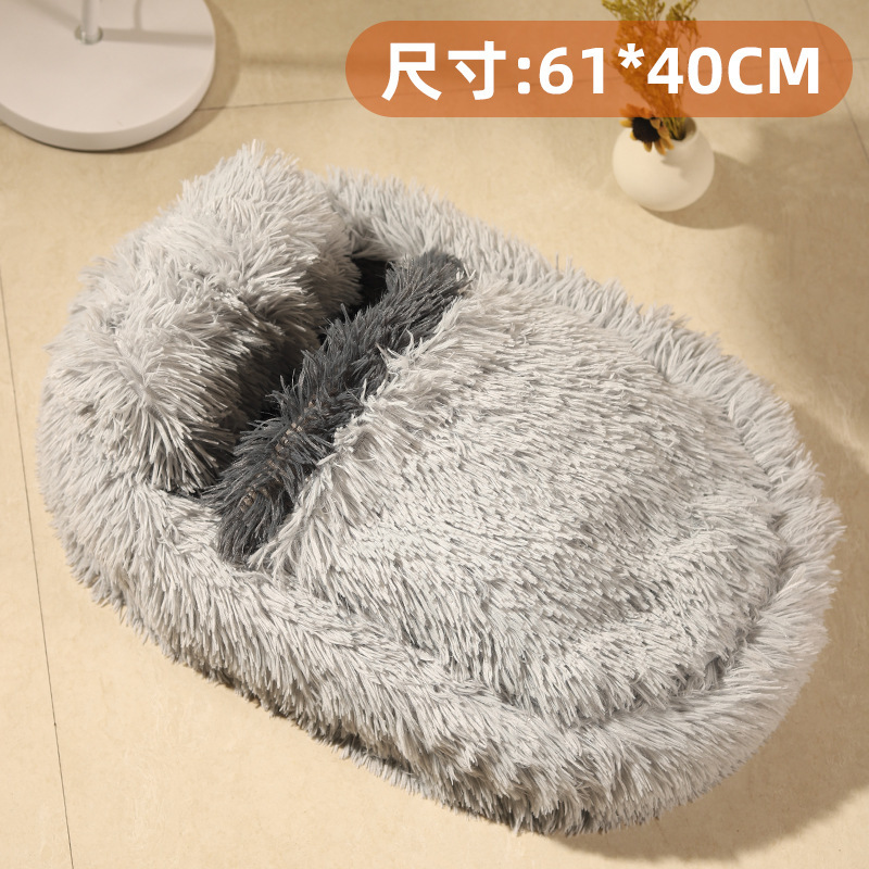 Nido de almohada gris claro elegante (61cm * 40cm)