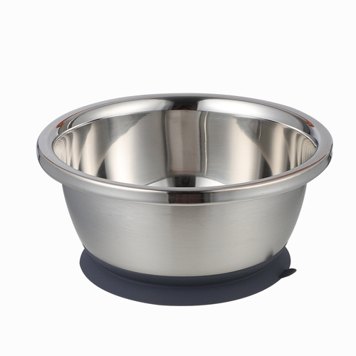 Stainless steel pet bowl silicone suction cup bowl non-slip dog bowl Amazon new dog bowl pet food bowl feeding