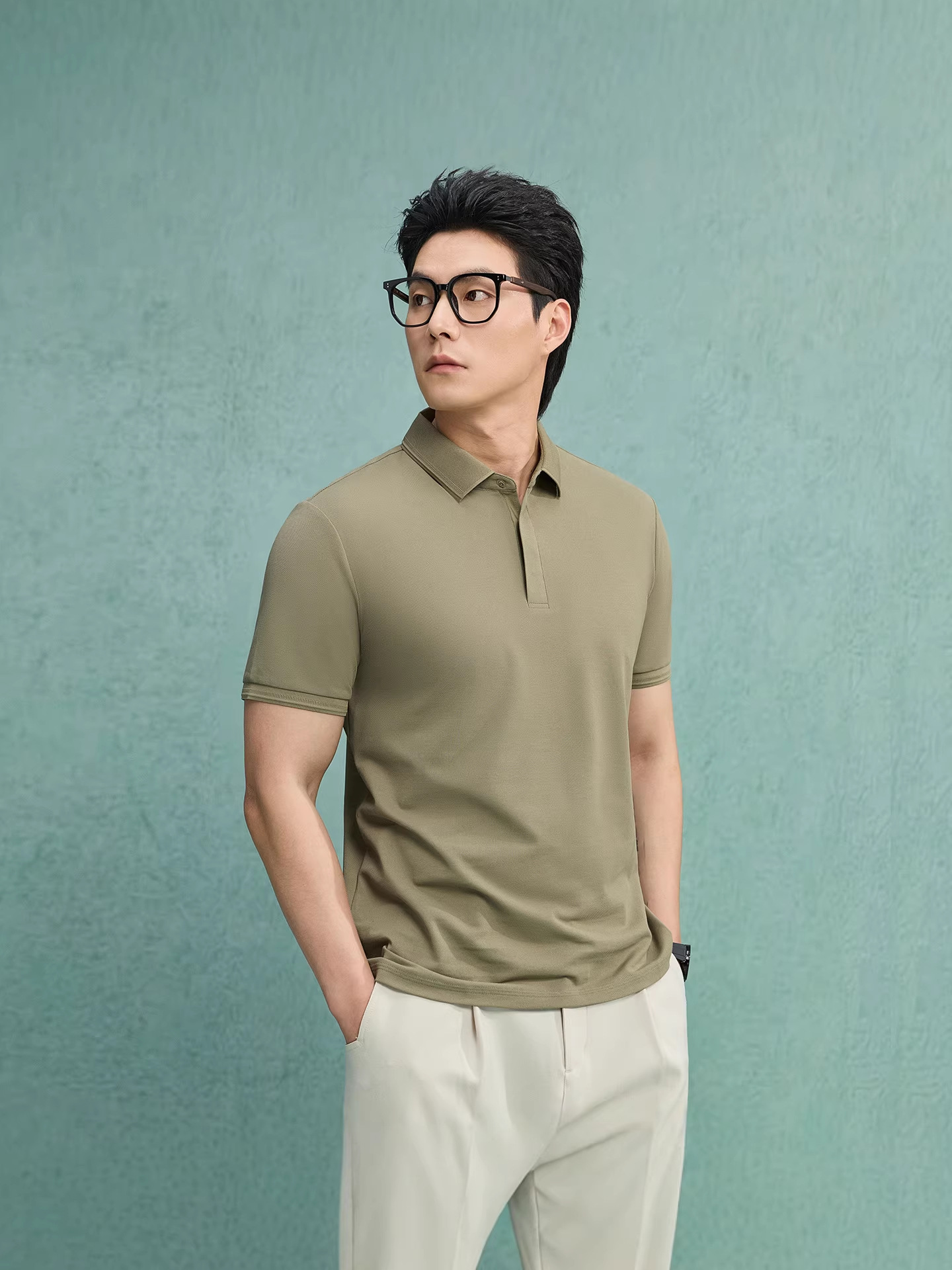 (Трансграничная торговля), цветная летняя дышащая универсальная футболка polo, короткий рукав