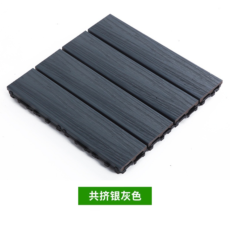 Actualización de coextrusión de nueva generación [Color de madera antigua] plástico madera empalme piso jardín balcón terraza patio auto-pavimentación image 10