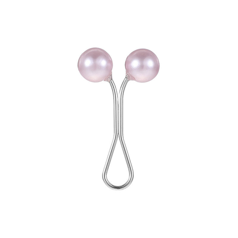 Botón de toalla de seda en forma de U de perla de color transfronterizo, bufanda de moda para mujer, clip para el cuello, bufanda, clip fijo, broche