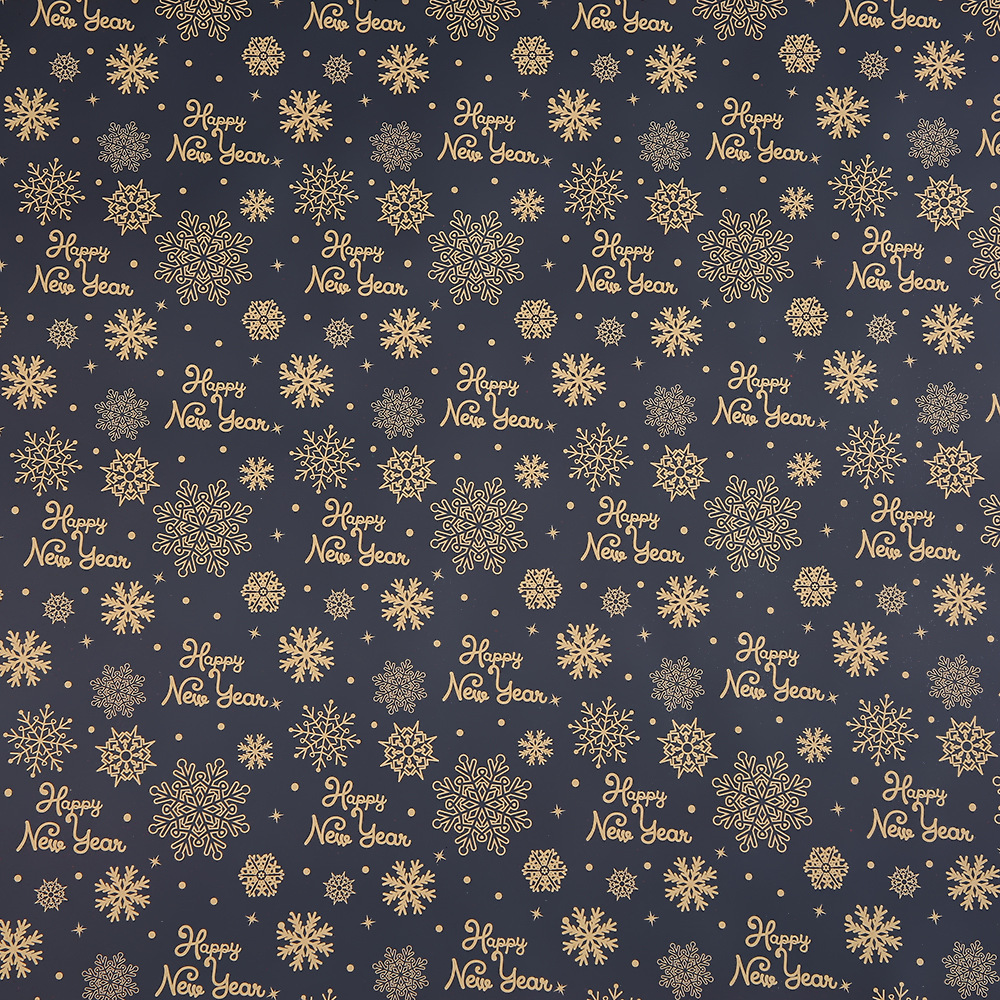 Nuevo papel de embalaje kraft de Navidad retro, papel de embalaje de regalo de nieve de alce, papel de embalaje de Nochebuena