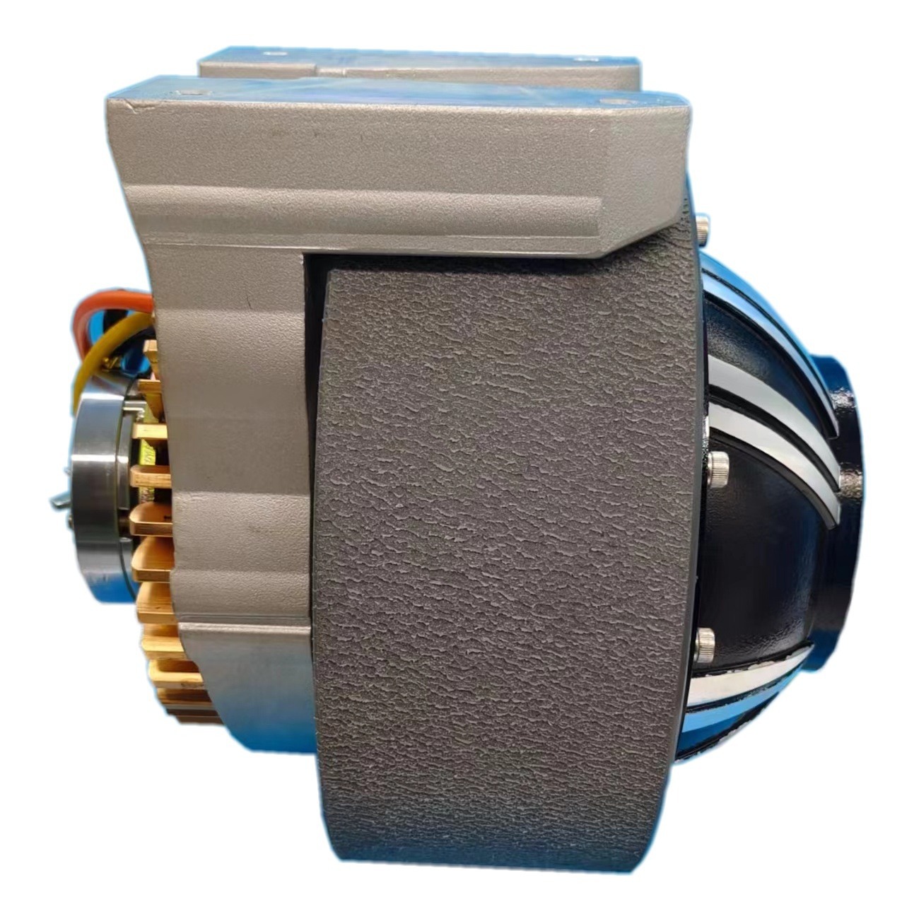 250A轴向磁通无刷扫洗地机驱动轮电机齿轮减速电机大功率高转速轮