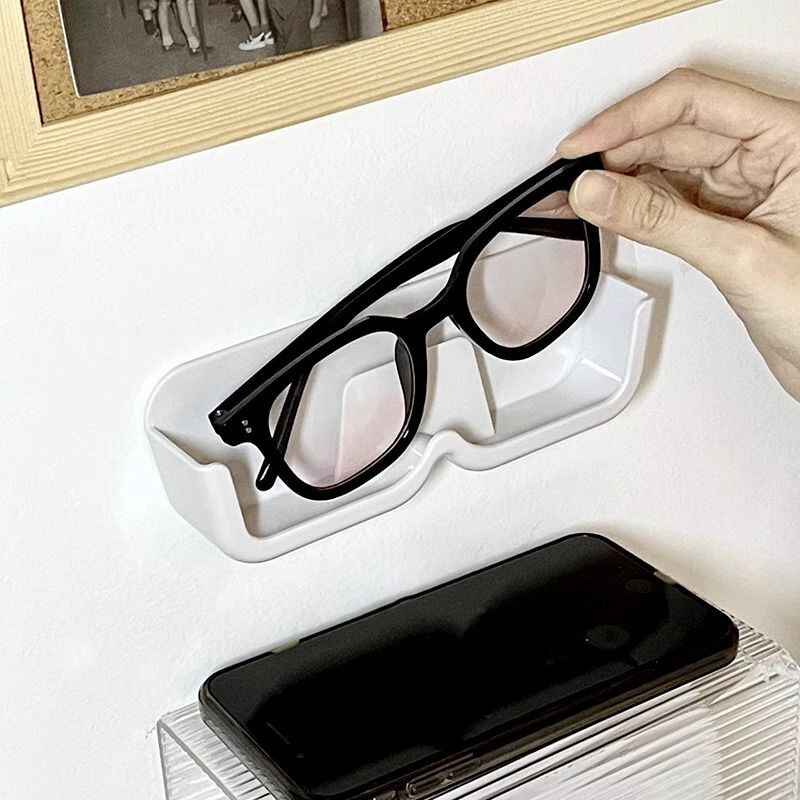 [Free Shipping] Glasses Storage Rack Student Dormitory Wall-Mounted Punch-Free Glasses Rack Bedside Anti-Pressure Storage Rack