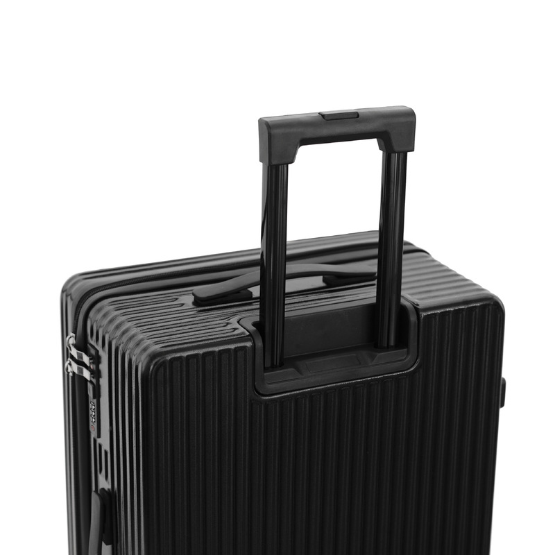 26inch Black hard shell travel suitcase with universal wheels and combination lock, lightweight trolley case for men and women students 26inch Black hard shell travel suitcase with universal wheels and combination lock, lightweight trolley case for men and women students