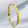 2023 new pattern Smooth Bracelet A small minority Jewelry 24K Kim Vietnam Sarkin CNC technology Clover lucky Bracelet