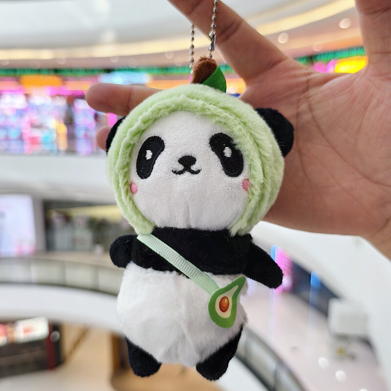 ネット有名人愛愛国宝パンダペンダントぬいぐるみ人形レッサーパンダバッグキーホルダーグリッパー人形|undefined