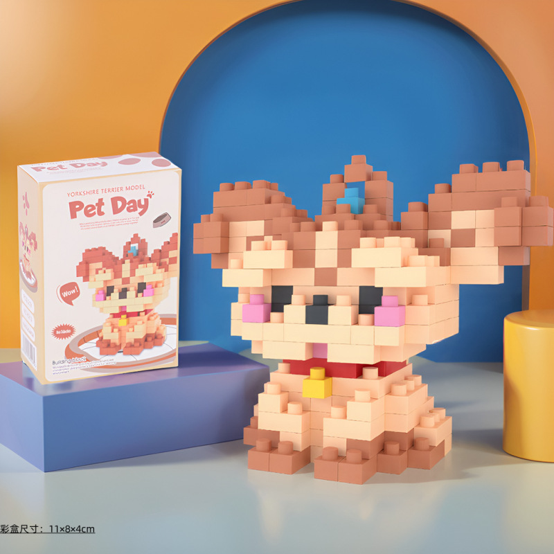 レゴビルディングブロック、小さな粒子ビルディングブロック、ステッチ漫画ブラインドボックスビルディングブロック、男の子と女の子向けの子供用知育玩具と互換性があります。|undefined