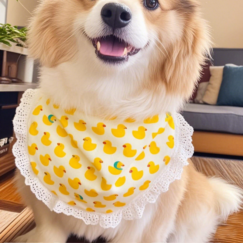 犬用唾液タオル、ペット用アクセサリー、子猫用アクセサリー、ボーダーコリー、コッキーファー、サモエドよだれかけ、首輪|undefined