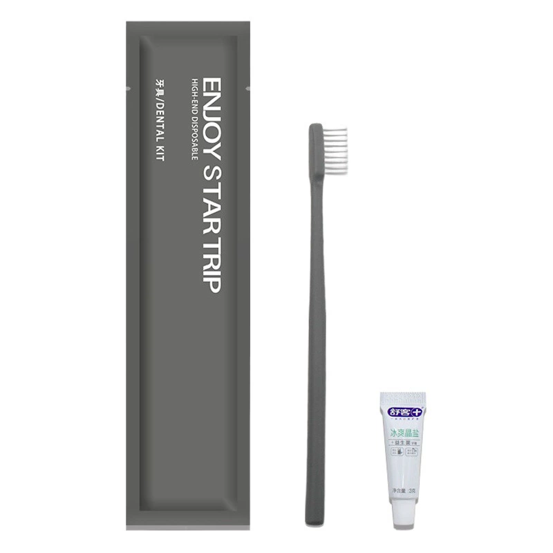 Отель одноразовая зубная щетка оптом B & B отель гостеприимство мягкие волосы одноразовая зубная паста туалетные принадлежности костюм