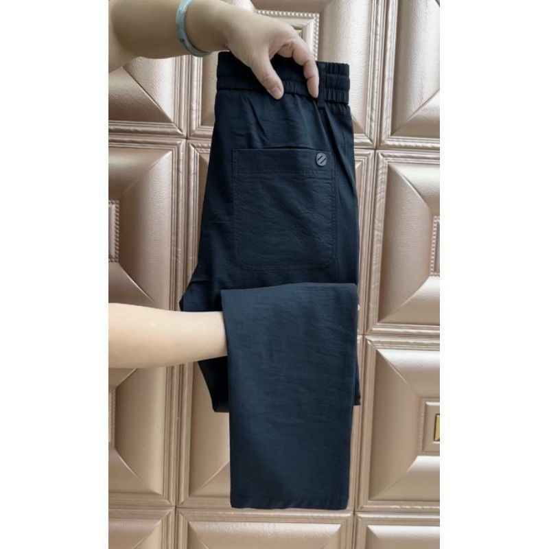Pantalones casuales para hombres, pantalones de pierna recta de todo fósforo de negocios de color sólido de moda delgada de verano para hombres, pantalones deportivos cómodos y transpirables