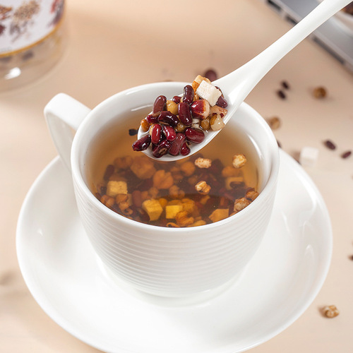 Wheat bran fried barley tea, bulk individually packaged Sijunzi tea, adzuki bean barley, gordon seed and poria tea wholesale