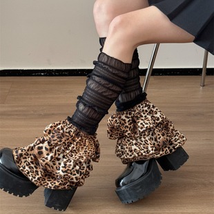 New Spice Girls Personalized Leopard Print Socks Sub-culture Millennium Style Heap Slimming Leg Cover