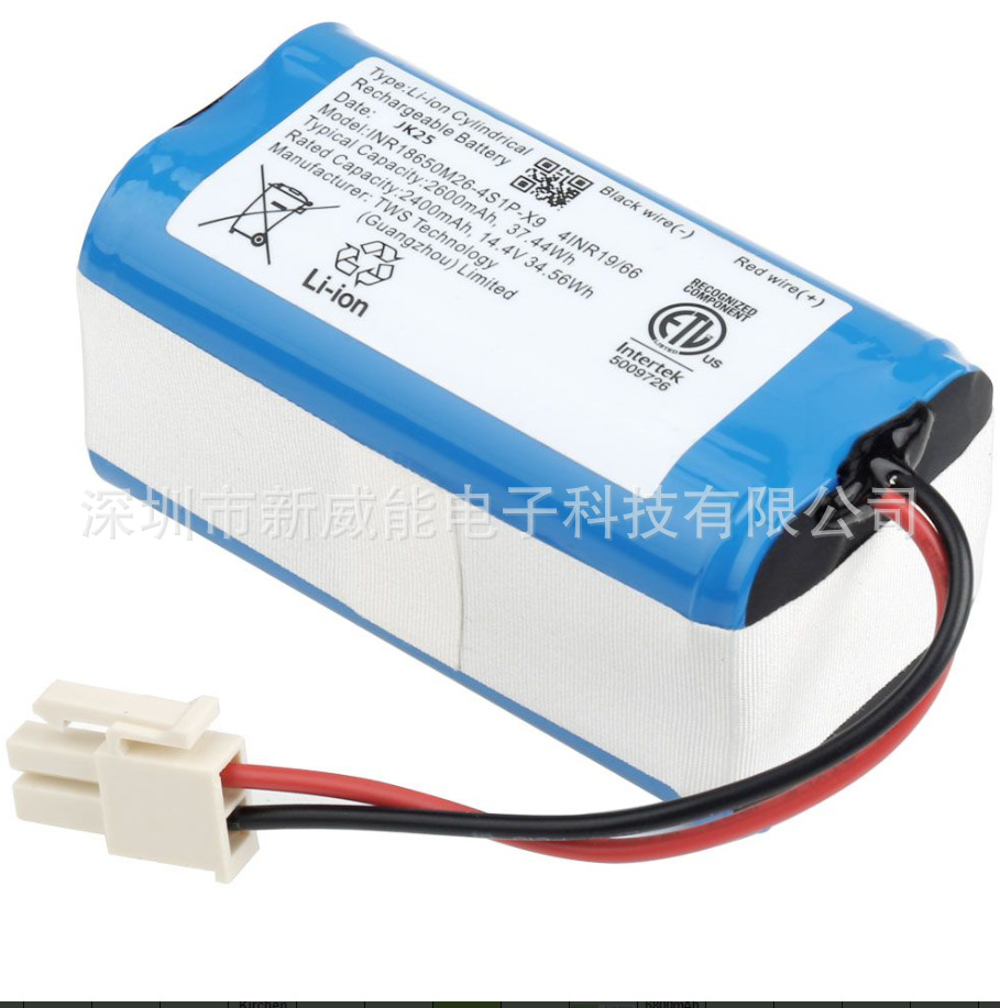 适用科沃斯金刚 14.4V 2600mah CR130 地贝V780 可可CE N550锂电
