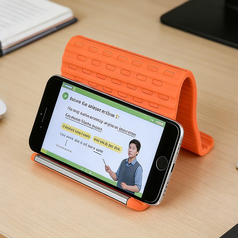 Cross-Border Hot-Selling Flexible Silicone Phone Stand, New Creative Folding and Transforming Stand for Tablets and Laptops, Travel Accessory
