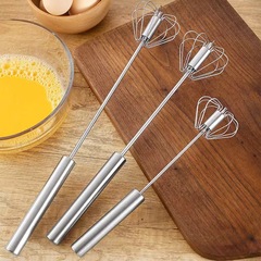 家庭用自動卵泡立て器回転クリーム卵撹拌器ステンレス製半卵泡立て器