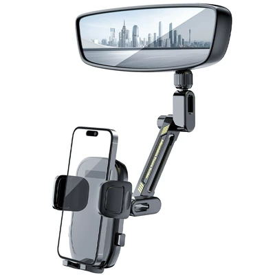 Mirror Mobile Phone Car Holder: Car phone holder