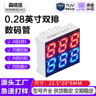 led���a��0.28Ӣ���p����λ���a�ܸ����tɫ�t�{�pɫ늉����@ʾ��
