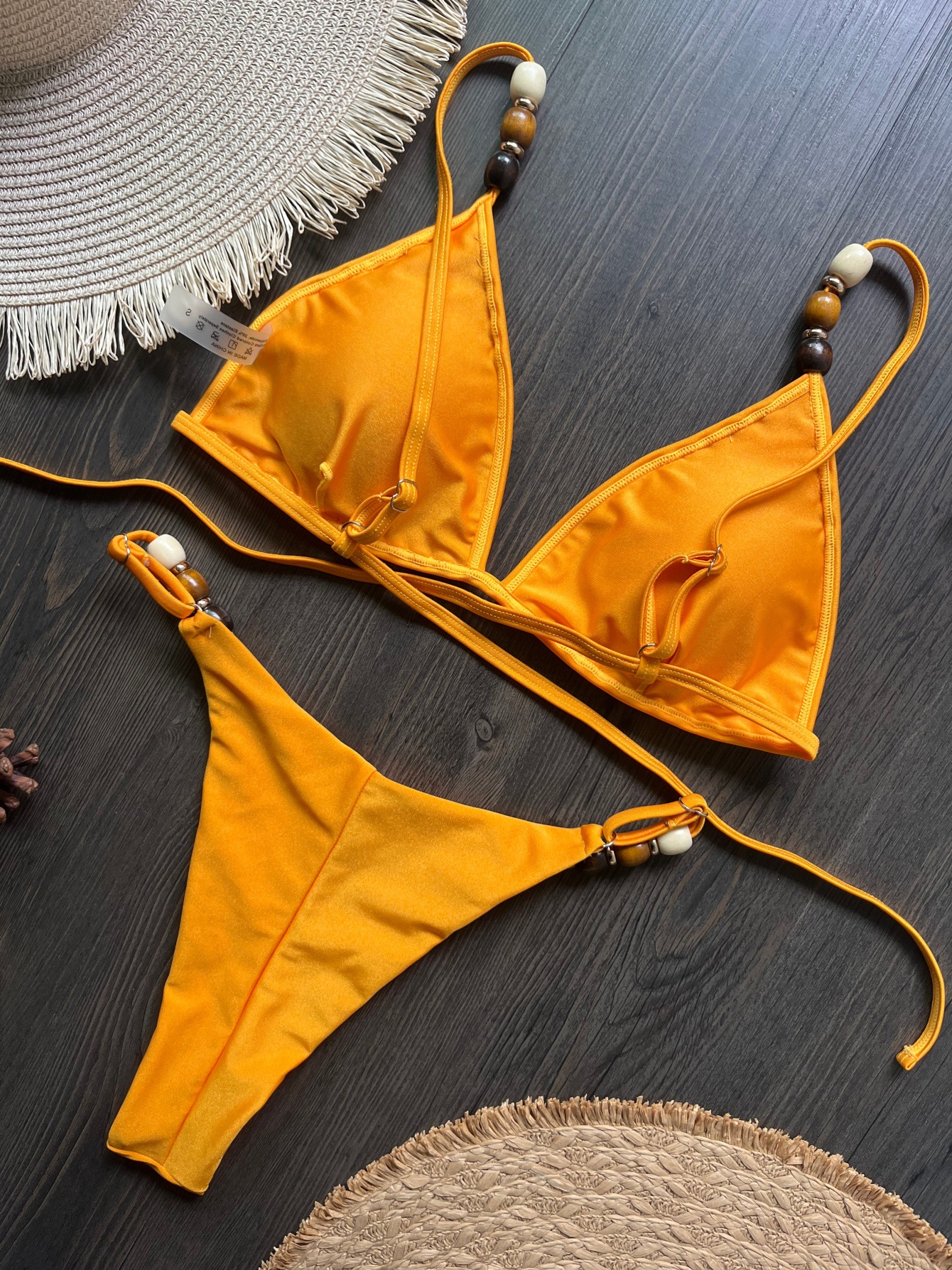 Women's Bikini Set Solid Colour Two Piece Swimsuit For Women_voghion.com