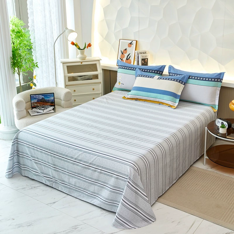 2025 new cotton pure cotton autumn and winter 12868 active printed single bed sheet