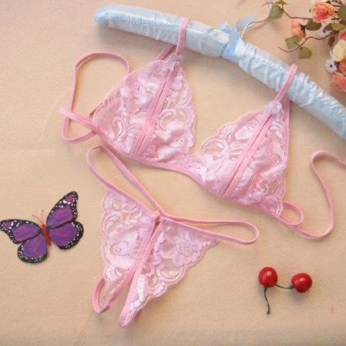Miniature Silicone Doll Small Clothes Sexy Three-Piece Bra and Panties Set Erotic Novelty Textured Bra