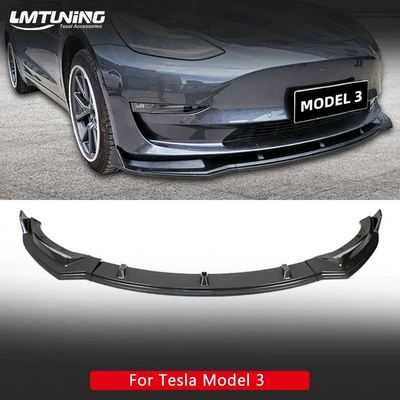 Suitable for Tesla Tesla Renewal Model 3 Model Y Three-Stage Injection Molded Front Shovel with Small Surround and Front Lip
