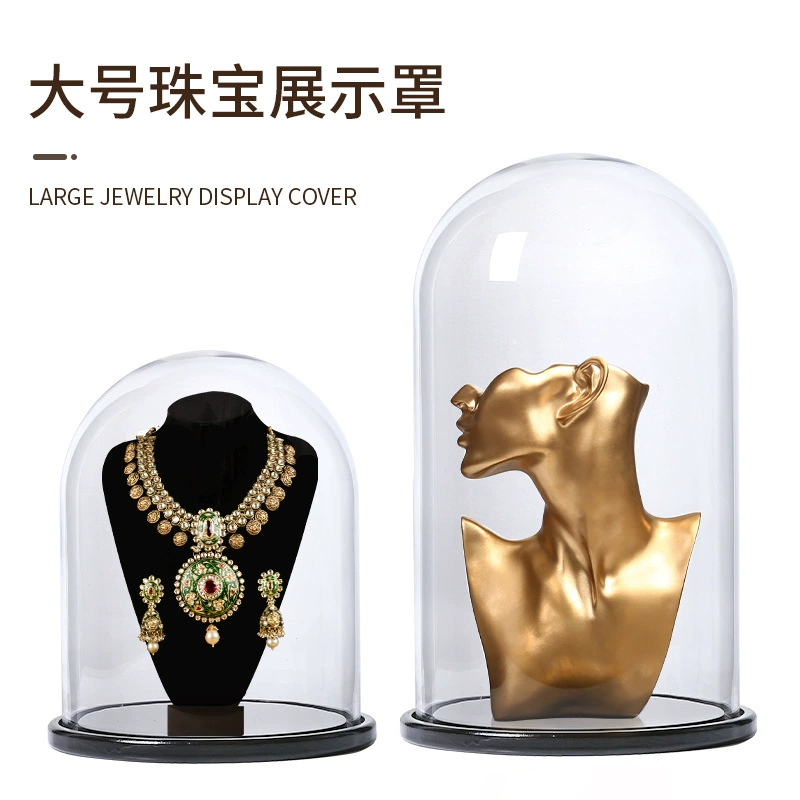 Фабрика прямых продаж вечного цветка стеклянная крышка ювелирные изделия Lego статуя Будды пыленепроницаемая основа прозрачная большая ручная коробка