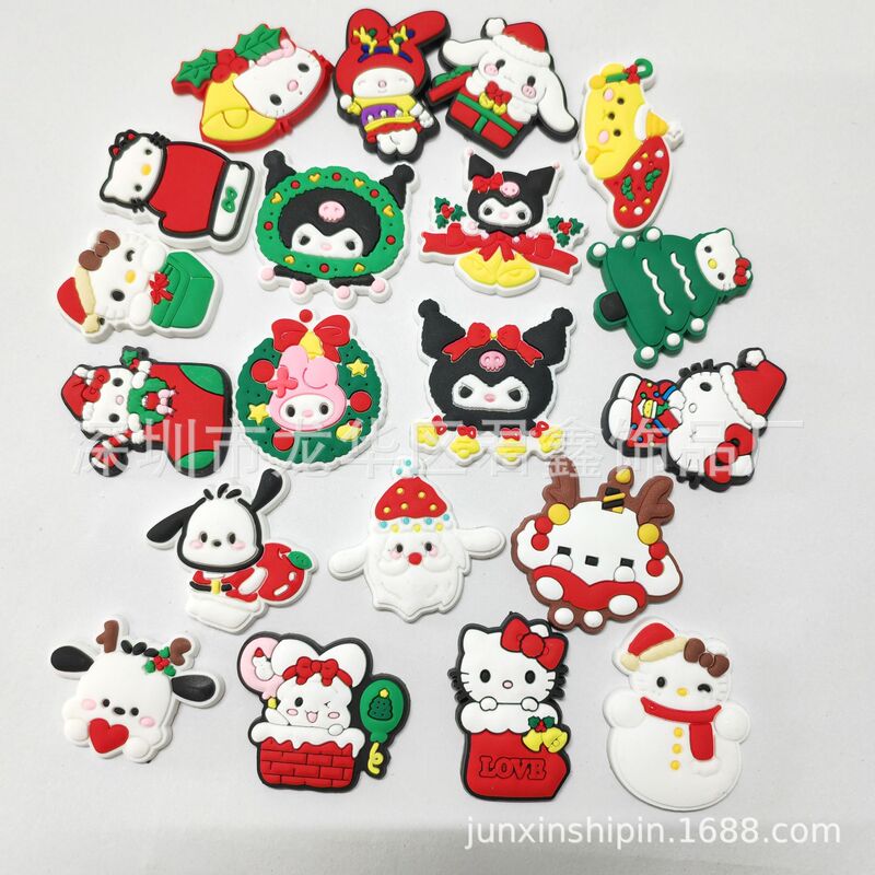 Cartoon Cross-border Christmas Explosions Shoe Flower KT Cat Sanrio Yugui Dog DIY Hole Shoe Flower Shoe Buckle Accessories Cartoon Cross-border Christmas Explosions Shoe Flower KT Cat Sanrio Yugui Dog DIY Hole Shoe Flower Shoe Buckle Accessories