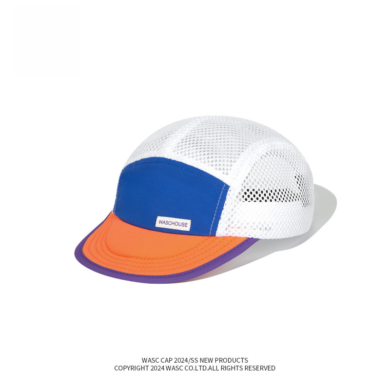 Pode ser armazenado para passeios ao ar livre, beirais planos, chapéu de sol de cinco peças, boné de beisebol esportivo masculino e feminino, de secagem rápida, respirável, de malha fina, maré_voghion.com