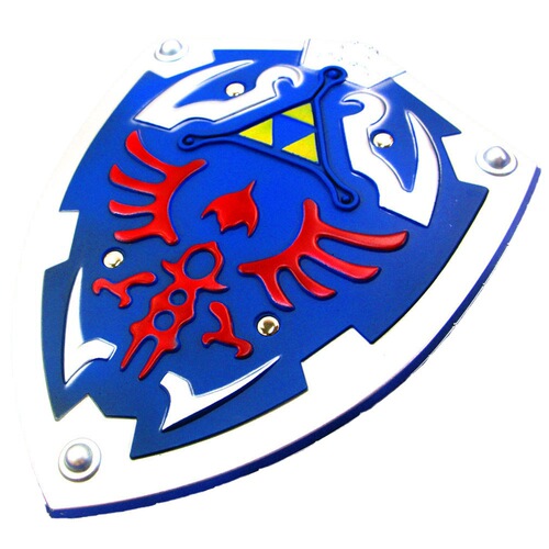 cosplay game props The Legend of Zelda Link Rubber Skyward Sword Shield Plastic Sword Unedged