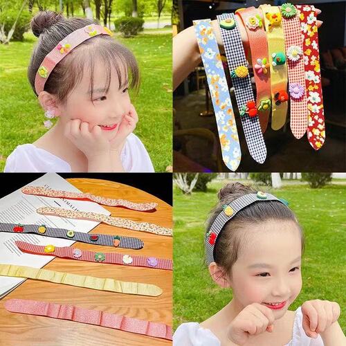 Children's summer Velcro headband girl's broken hair headband headband little girl bangs hairband headband hair accessories