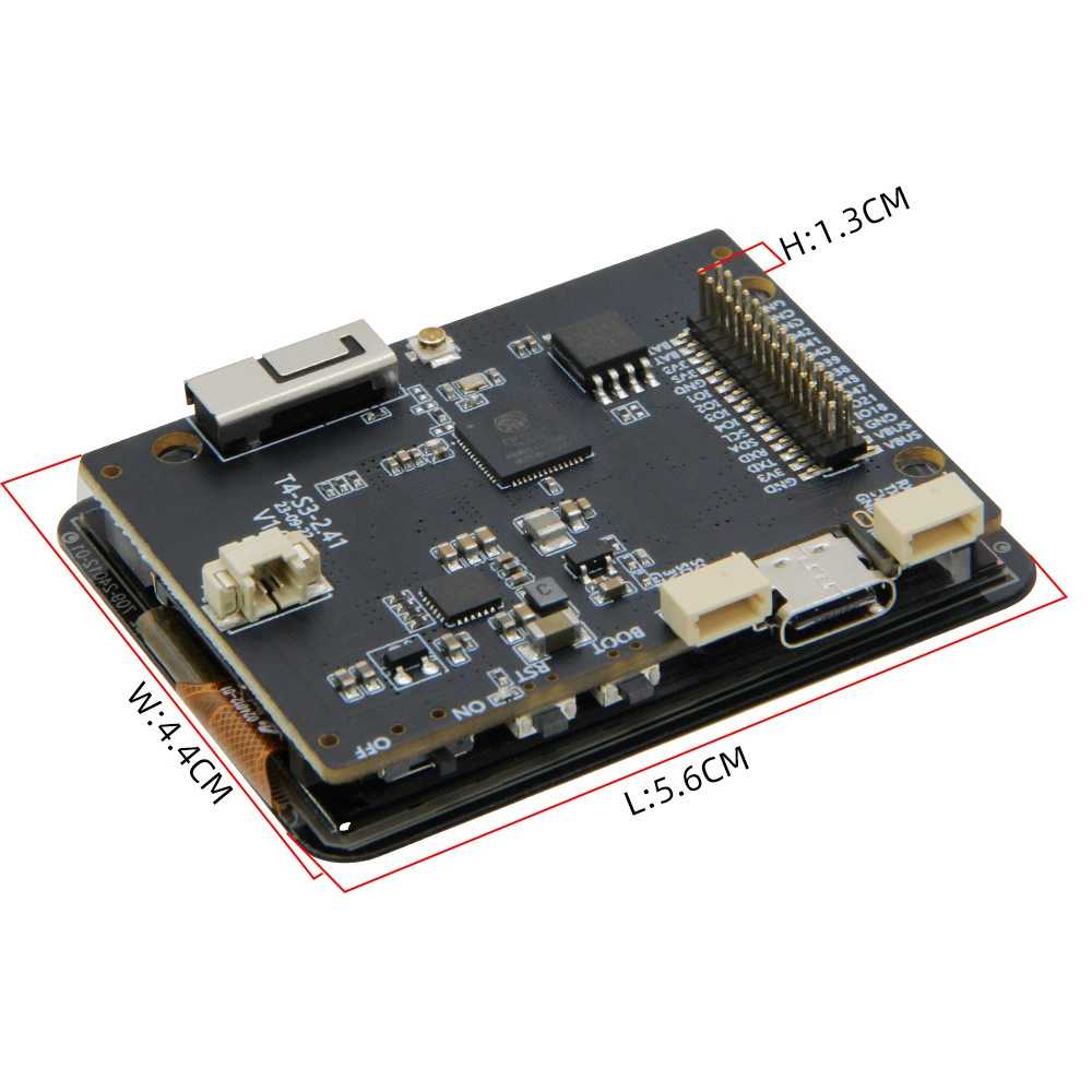 Разработка модуль LILYGO T4‑S3 ESP32‑S3, 2.41" AMOLED тач, Wi‑Fi и Bluetooth, Qwiic
