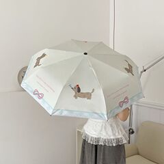 高見え犬傘、晴雨兼用、全自動折りたたみ日傘、日焼け止め、UVカット、日傘卸売