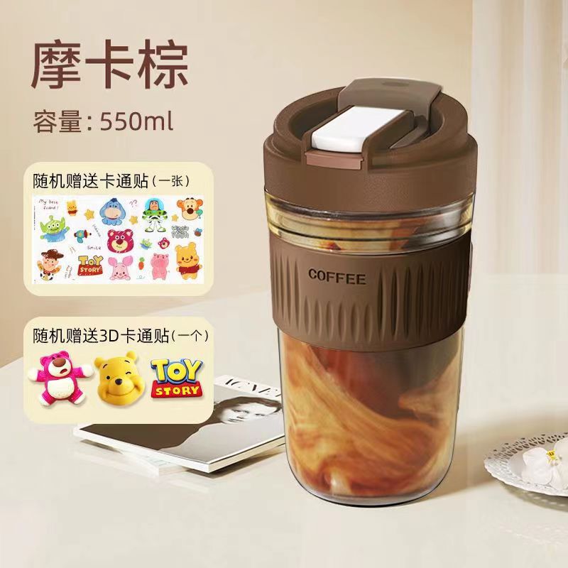 新商品のマカロン色のグラスは携帯してお茶のコップを随行して、手持ちのストローの双飲のコーヒーカップの卸売りの贈り物を持ちます。|undefined