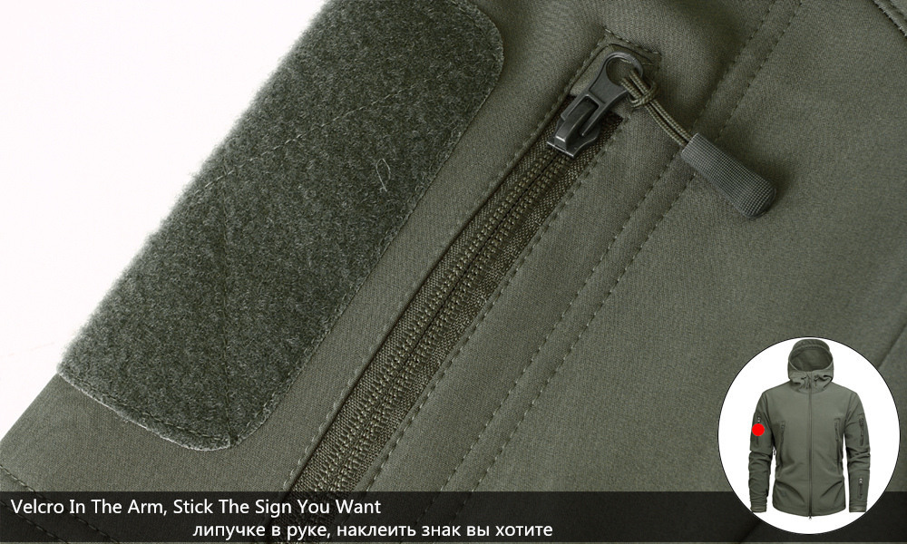 Wolf Tactical Softshell Jacket - Military Green Colour Detail - Tactical Softshell for Men HS:6201401000 Age:Adult Gender:Male Origin:CN
