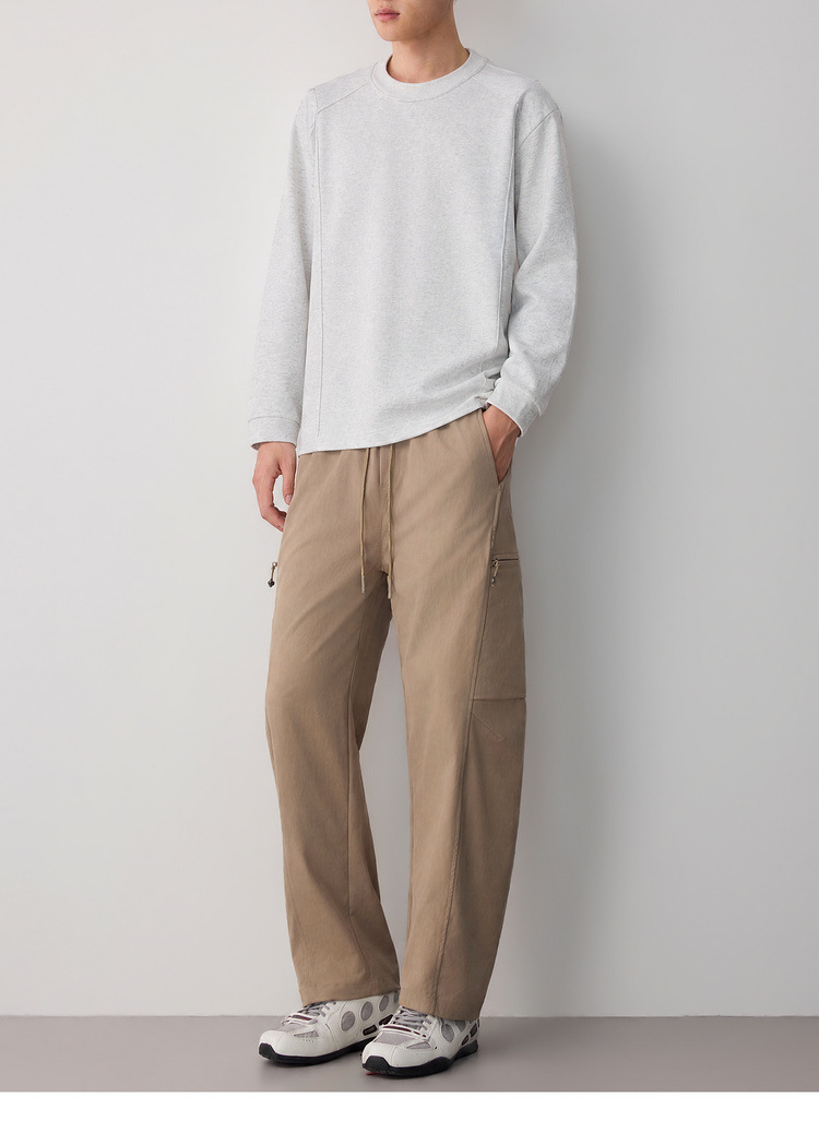 Áo hoodie nam nỉ cao cấp phong cách thông minh, chia cắt lập thể, kiểu dáng đơn giản hiện đại — đen chi tiết 18