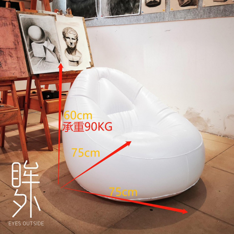 创意艺术女皇透明网红ins风沙发欧式厂家直销单人椅充气摄影道具|undefined