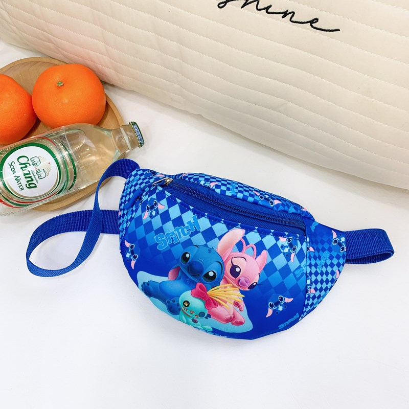 DD520-블루 체크무늬 스티치