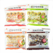 台湾进口糖果 巧益黑糖/绿茶/芒果/原味棒棒糖10支装 整箱24包