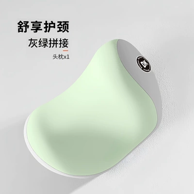 Waist support Pair of Car Seat Cushions, Lumbar - comfortable-neck-support-single-gray-and-green-color-matching