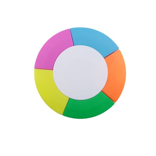 Five-Color Sunflower Fluorescent Pens Children's Painting and Doodle Markers Advertising Gift Promotion Logo Printing Available