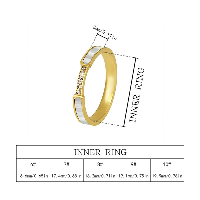 Grenzüberschreitender Verkaufsschlager: Japanische und koreanische, leichte und vielseitige Mikro-Einlegearbeiten aus Muscheln, Roségold und weißem Perlmutt_voghion.com