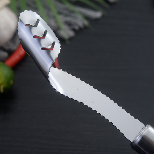 Creative Multi-functional Kitchen Tool Stainless Steel Pepper Deseeder Pepper Stem Remover Seed Extractor Core Extractor Wholesale