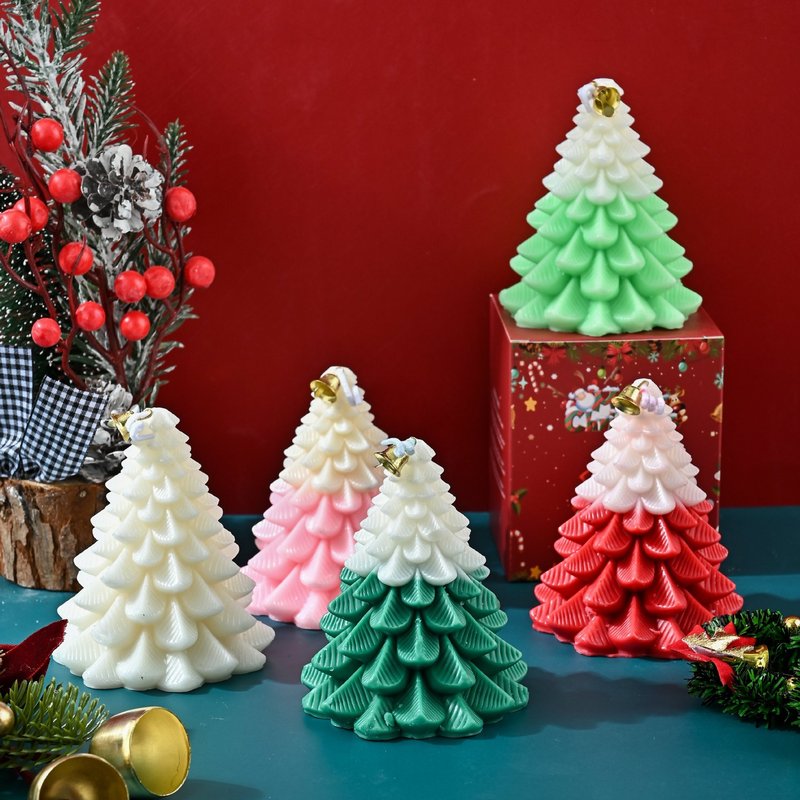 クリスマスツリーアロマキャンドルクリエイティブギフトボックスクリスマスギフト家の装飾装飾品お土産クロスボーダーアロマキャンドル|undefined