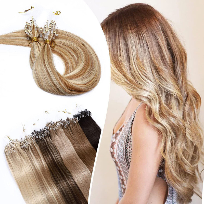Fish Line Hair Wig European and American Seamless Hair Extensions / Roots Real Hair Cross-Border Drop Shipping