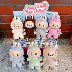 バブルラブブ ラブブマカロン ビニールフェイス ブラインドボックス ぬいぐるみ おもちゃ ペンダント フィギュア ギフト