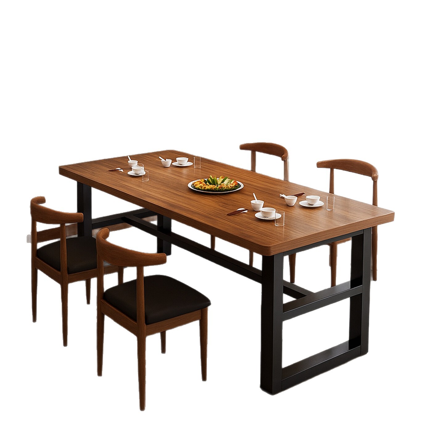 Mesa de comedor, mesa de comedor doméstica, mesa de estudio de sala de estar, mesa de computadora multifuncional, mesa de oficina simple en el hogar, estante de almacenamiento